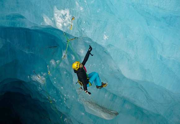 Angelika Rainer träumt gerade vom Eisklettern in Island